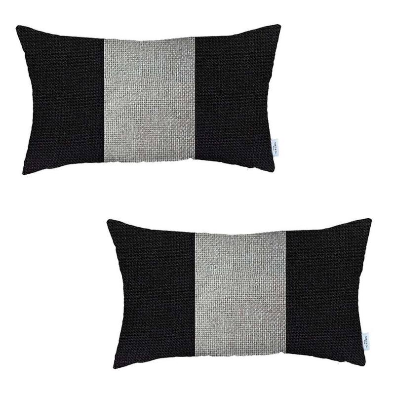 Boho-Chic Decorative Houndstooth Jacquard Pillow Covers 2 PCS