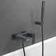 preview thumbnail 16 of 17, Solid Brass Wall Mounted Roman Tub Faucet with Handheld Shower Head