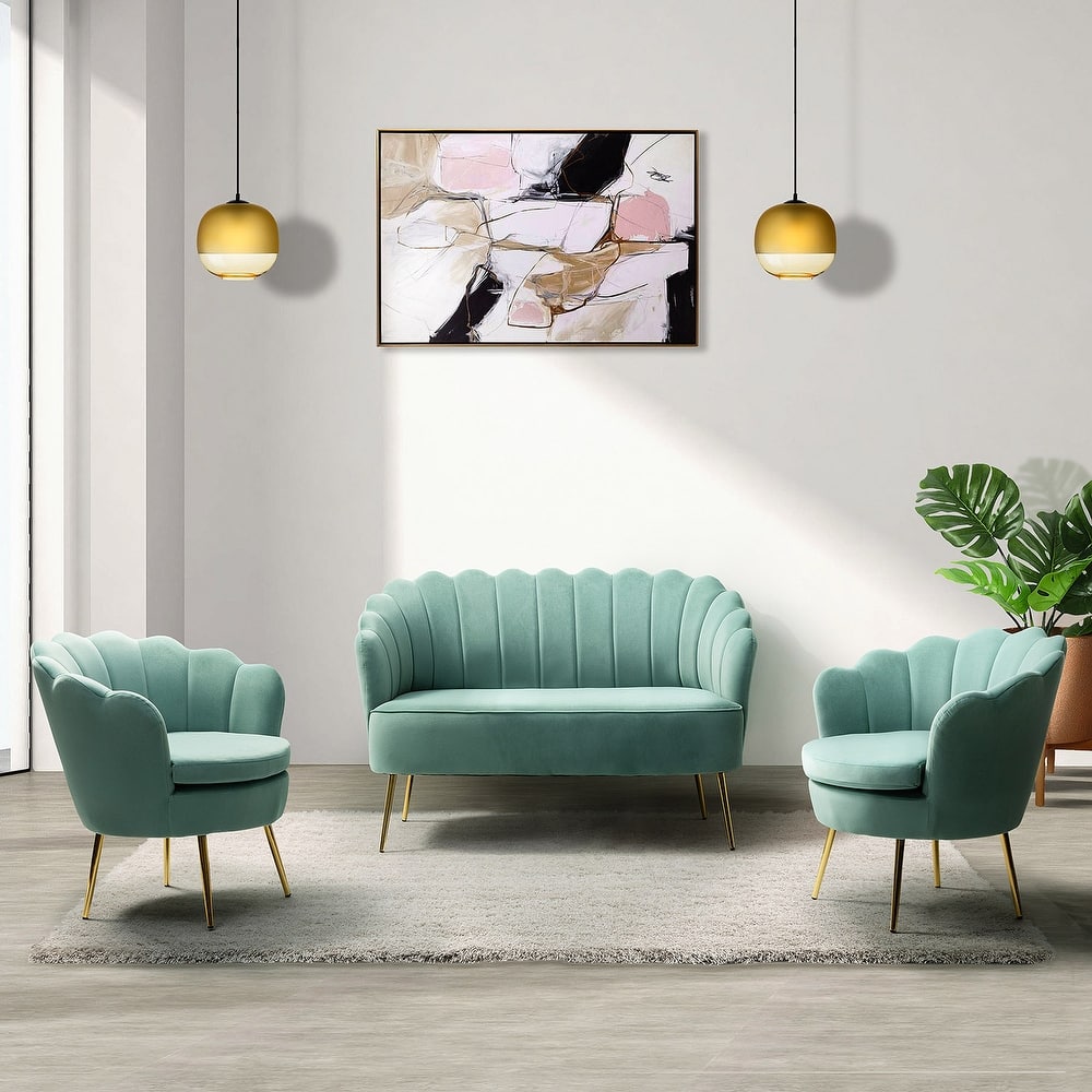 Xabier 52 in. 3 Piece Living Room Set by HULALA HOME