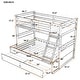 preview thumbnail 18 of 44, Roomfitters Twin Over Full Bunk Bed with Storage, Sturdy Wooden Frame, Safety Guardrails, Space-Saving Sleeping Solution