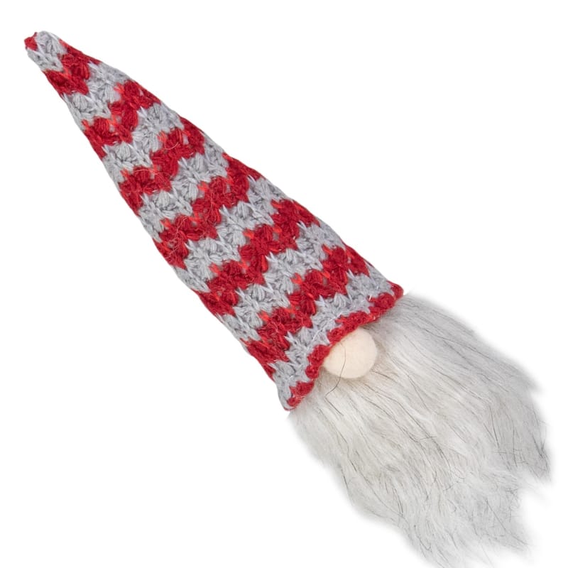 8" Lighted Knit Gnome Head Christmas Ornament