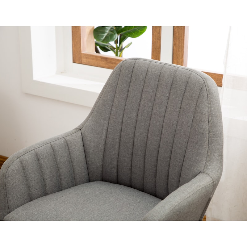 Carson Carrington Fellingsbro Pleated Fabric Accent Chair