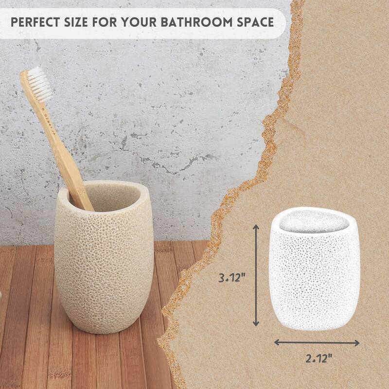 Stylish Sea Sponge Inspired Bathroom Accessory Set