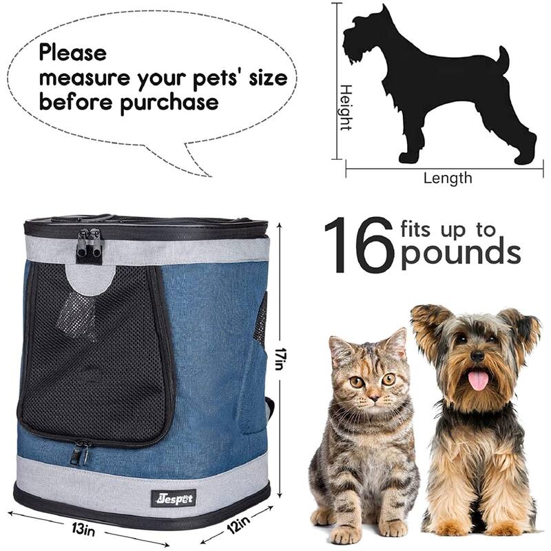 JesPet Soft Deluxe Backpack Pet Carrier