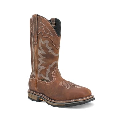 Dan Post Western Boots Mens Wasatch Leather Steel Toe Brown DP59463