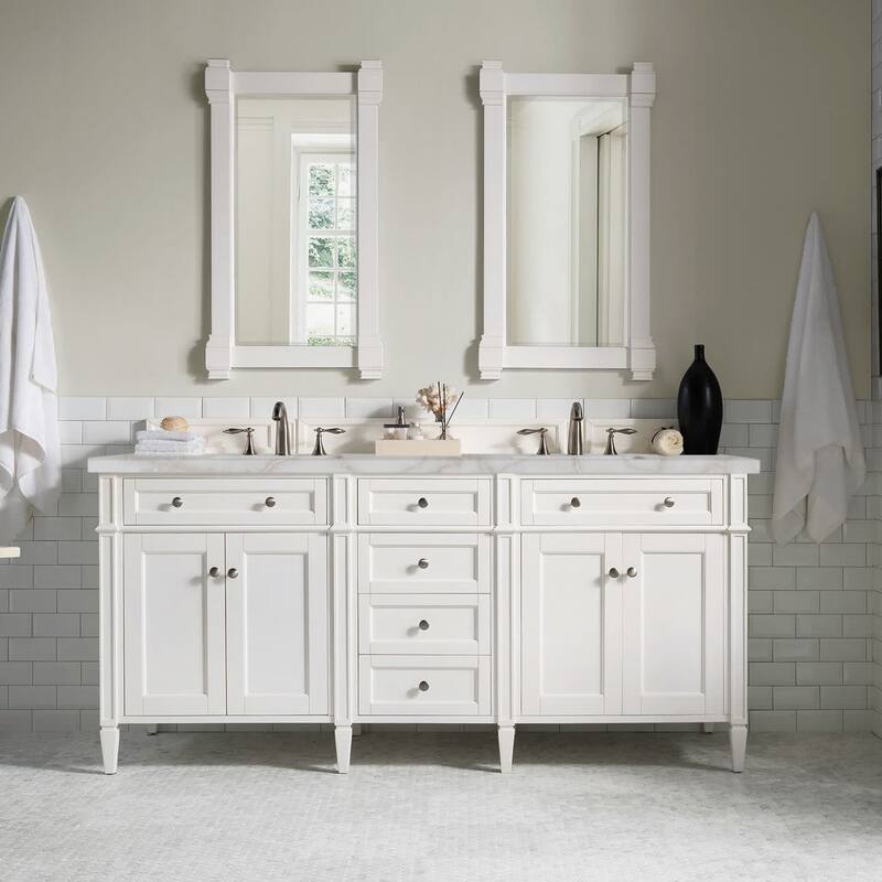 James Martin Vanities 650-V72-FVSL Brittany 72" Free Standing Double