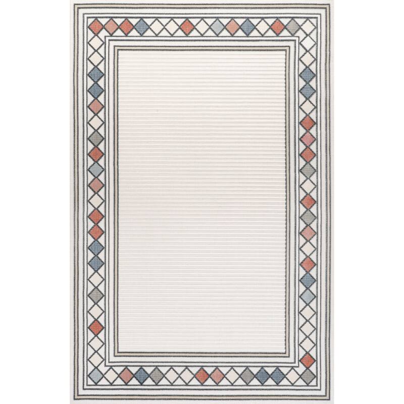 JONATHAN Y Star Abstract Swirl Area Rug - 3 X 5 - Ivory/Beige