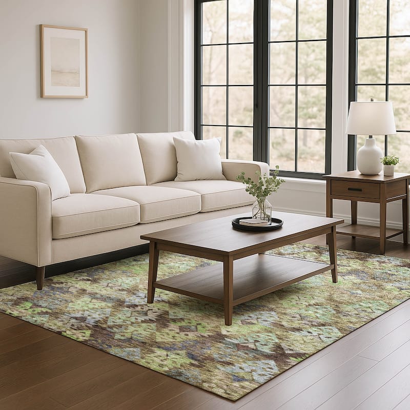 Premium Washable Super Soft Boho Medallions Mayfield Rug - Brown - 2'6" x 3'10"