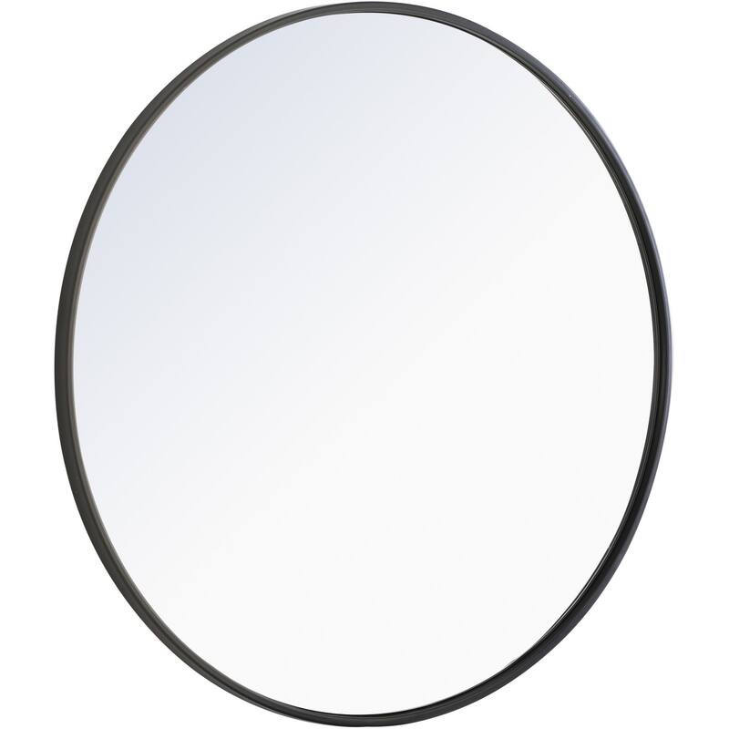 Elegant Lighting Eternity 28" Diameter Circular Beveled Metal Framed