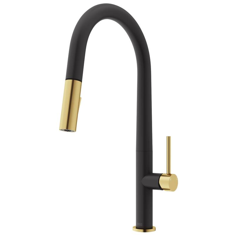 VIGO Greenwich 18" H Single Handle Pull-Down Sprayer Kitchen Faucet