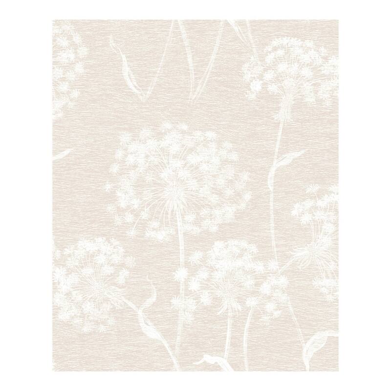 Advantage Carolyn Cream Dandelion Wallpaper - 20.5 x 396 x 0.025
