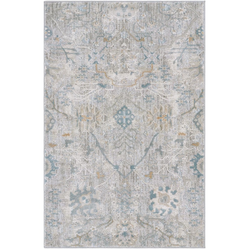 Brain Transitional Floral Area Rug