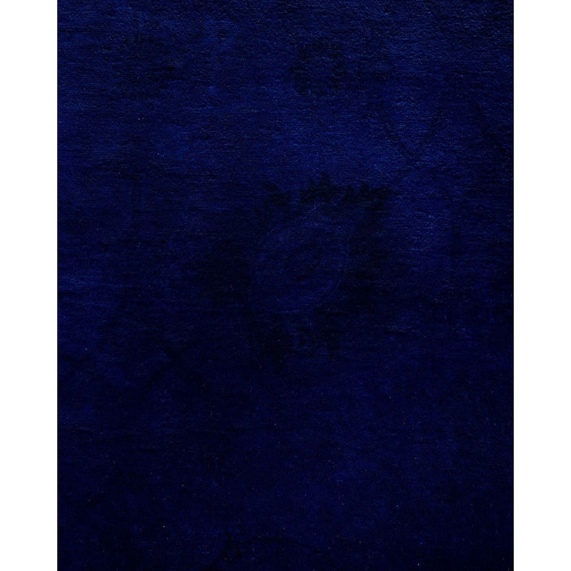 Fine Vibrance, One-of-a-Kind Hand-Knotted Area Rug - Purple, 7' 10" x 10' 3" - 7' 10" x 10' 3"