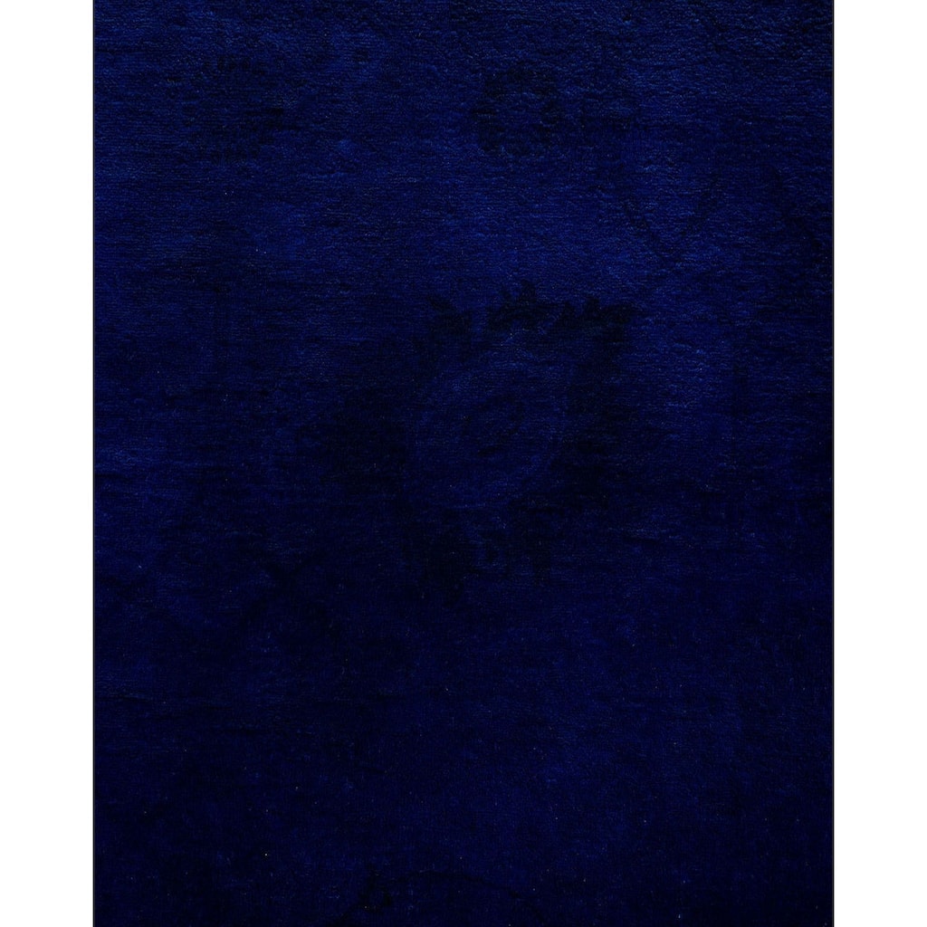 Fine Vibrance, One-of-a-Kind Hand-Knotted Area Rug - Purple, 7' 10" x 10' 3" - 7' 10" x 10' 3"