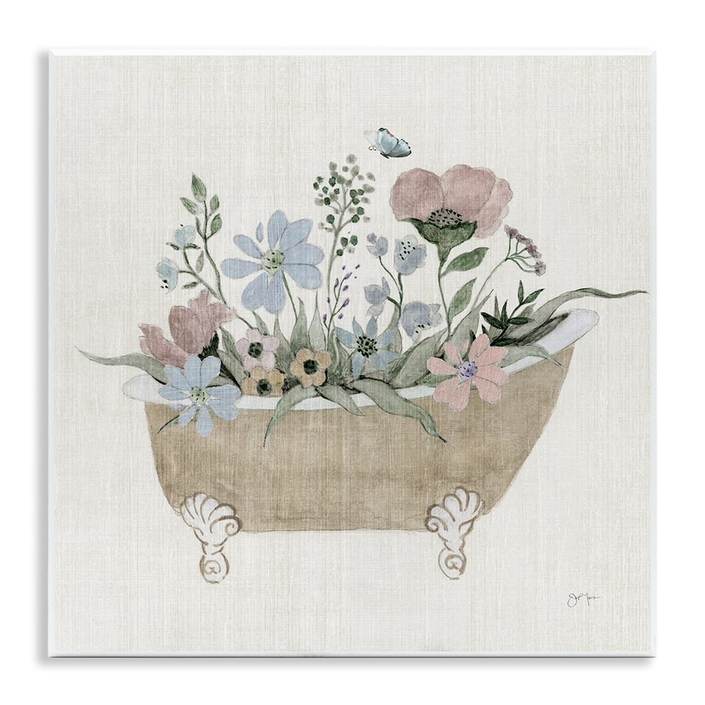 Stupell Rustic Botanicals in Tub Wall Plaque Art Design By Janet Tava