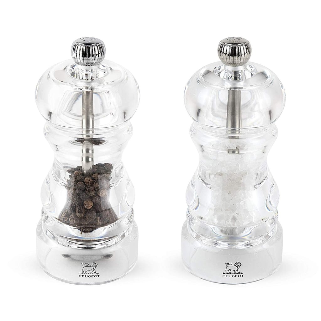 Peugeot Nancy Acrylic Salt and Pepper Mill Set, 12cm/4 3/4-Inch