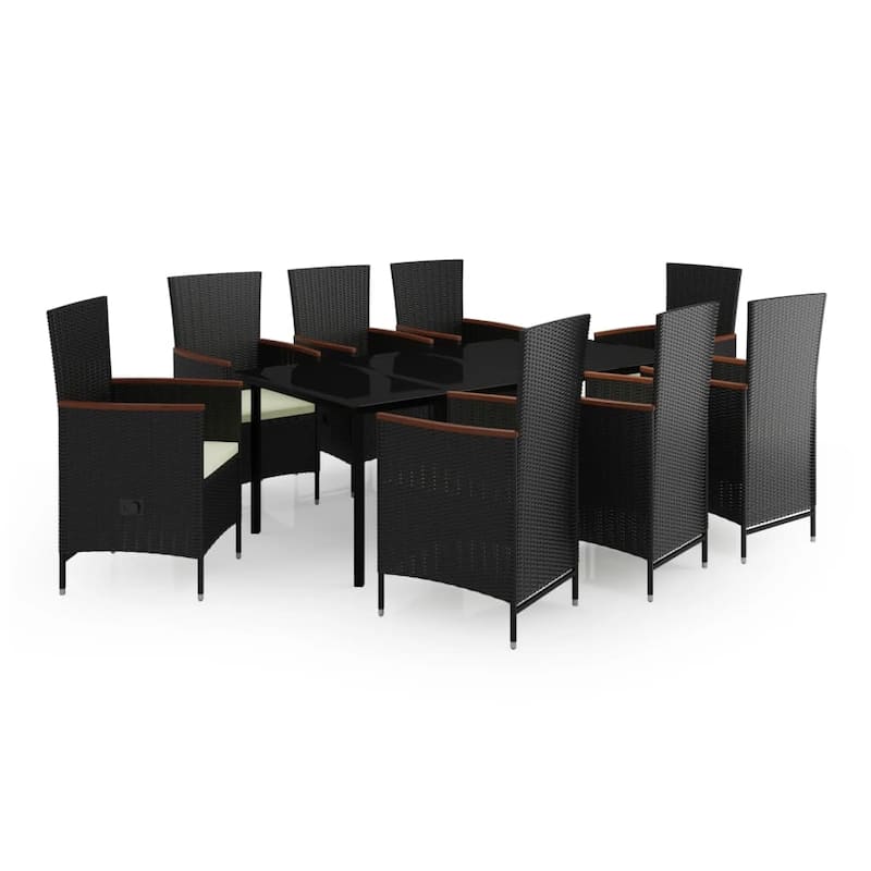 vidaXL Patio Dining Set 3/5/7 Piece Multi Colors 31.5"/55.1" Table Length
