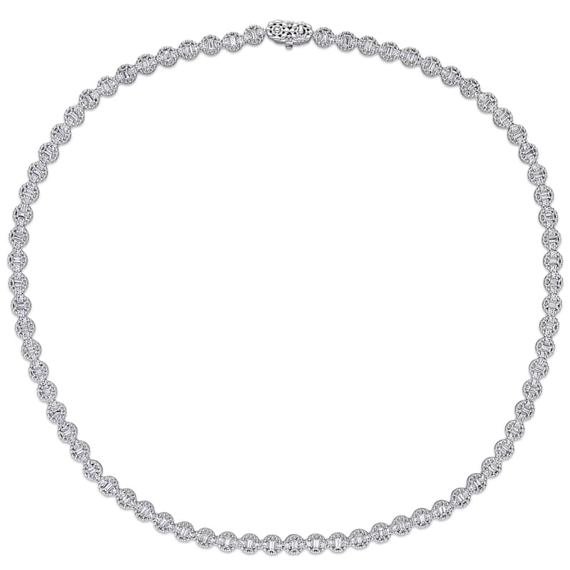 Miadora 14k or 18k White Gold Diamond Necklace 4 to 15 3/8ct TDW