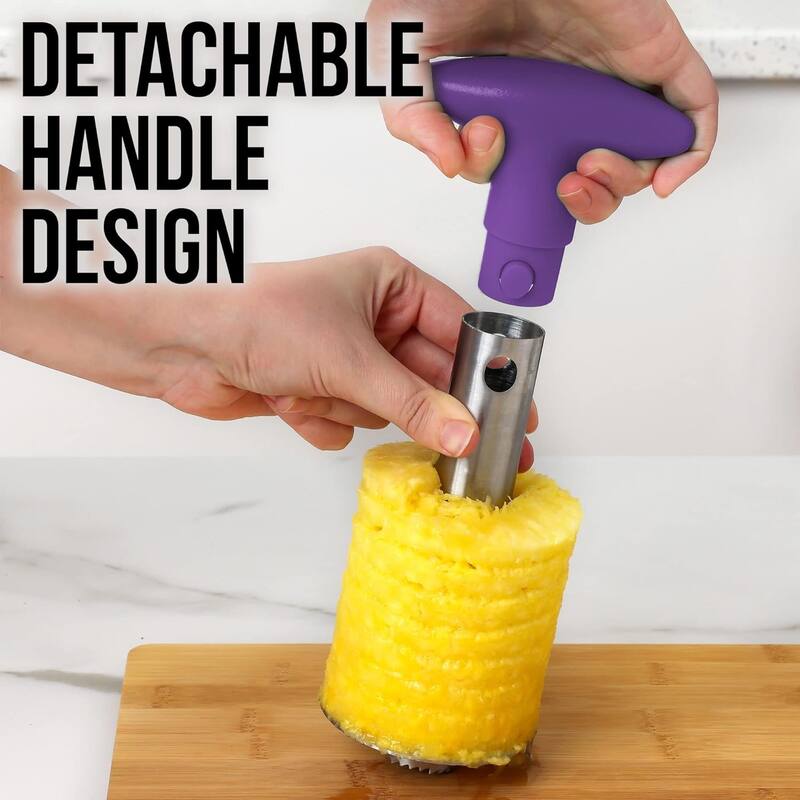 Zulay Kitchen Pineapple Cutter and Corer with Triple Reinforced Stainless Steel
