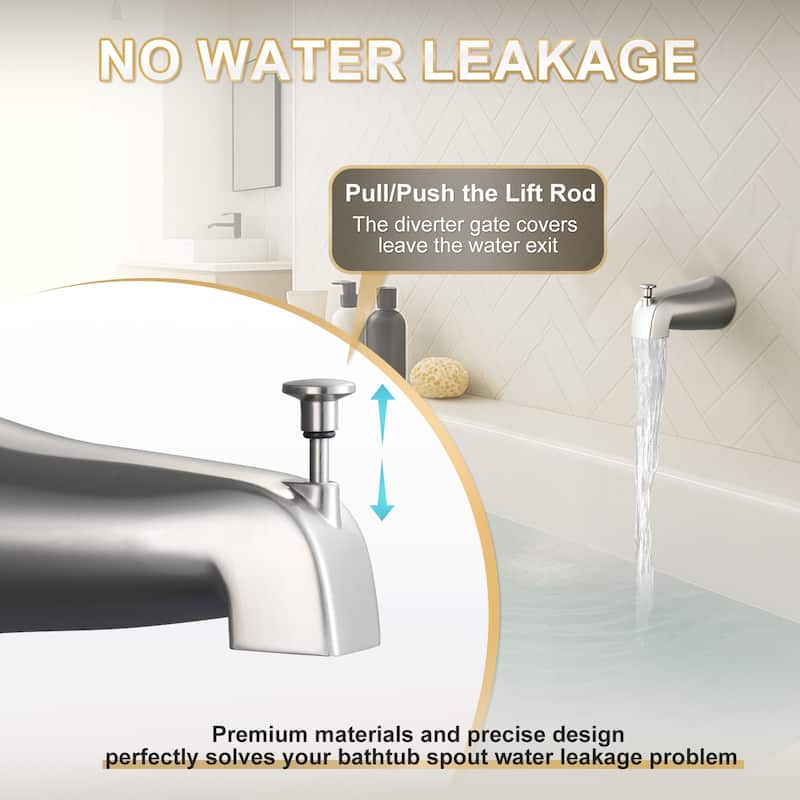 WOWOW Integrated Diverter Bathtub Spout