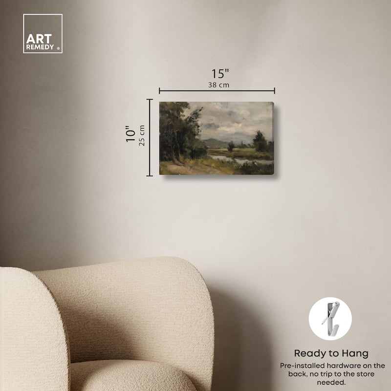 River's Path Canvas by Art Remedy, Gallery Wrapped