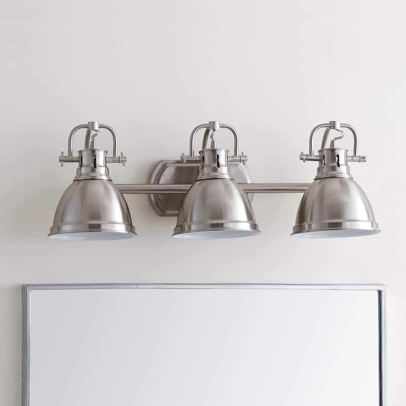 SAFAVIEH Lighting Aigerim 3-Light Led Bathroom Sconce - 24.3"x7.5"x8.5" - 24Wx8Dx9H