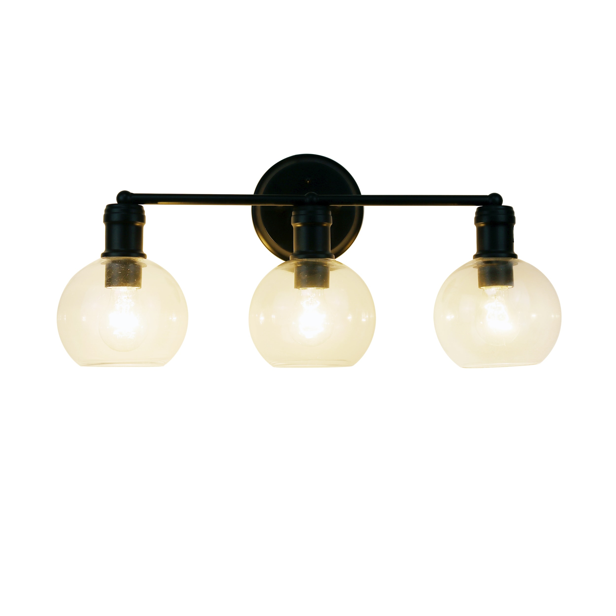 Bath/ Vanity Fixture w/ Clear Globe Glass