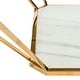 preview thumbnail 7 of 5, SAFAVIEH Couture Abena Geometric Gold Coffee Table - 47.3" W x 23.5" L x 30.8" H