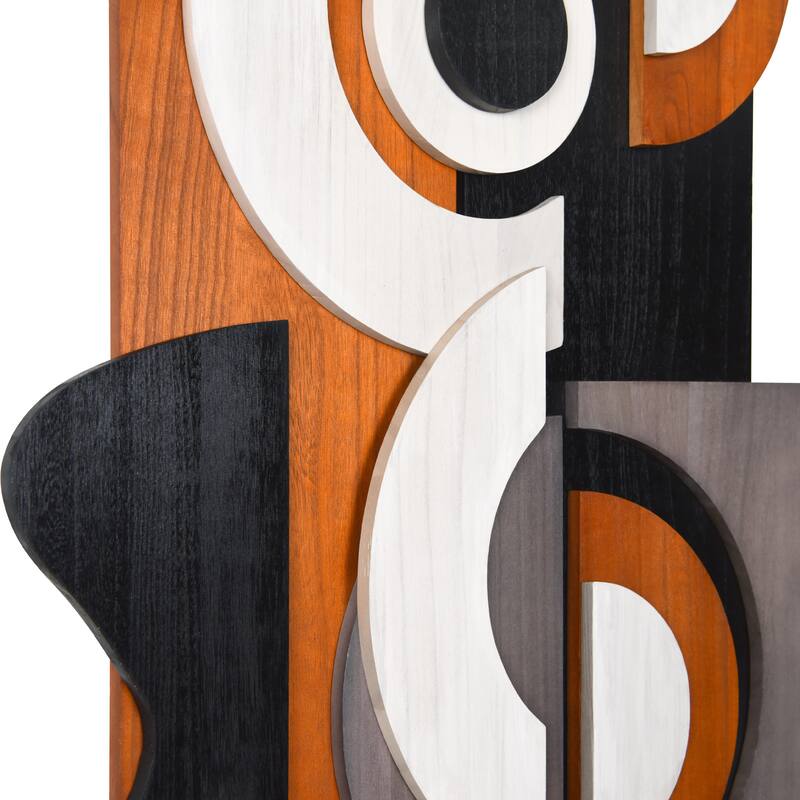 "Honeyed Dusk" Hand Made & Hand Finished Dimensional Solid Paulownia Wood Abstracts Wall Art