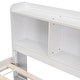preview thumbnail 13 of 12, American Design Full Bed with Bookcase Headboard, White