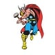 preview thumbnail 1 of 4, Marvel Classic Thor Comic Peel and Stick Giant Wall Decal by RoomMates