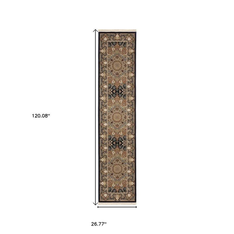 HomeRootsMedallion Traditional Rectangle Area Rug