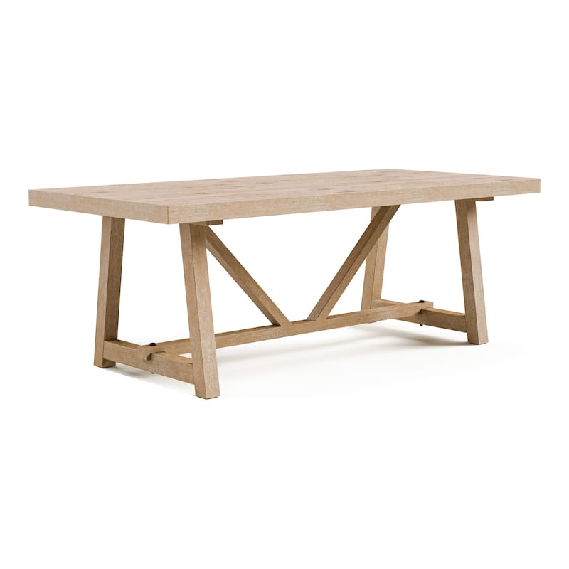 Furniture of America Rockinwel Modern 5-Piece Natural Oak Wood Dining Table Set