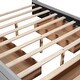 preview thumbnail 13 of 15, Full Size Upholstered Platform Bed with Headboard,Storage Drawers in Footboard