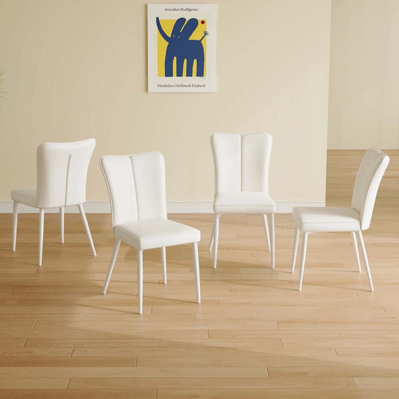 PU leather dining chair