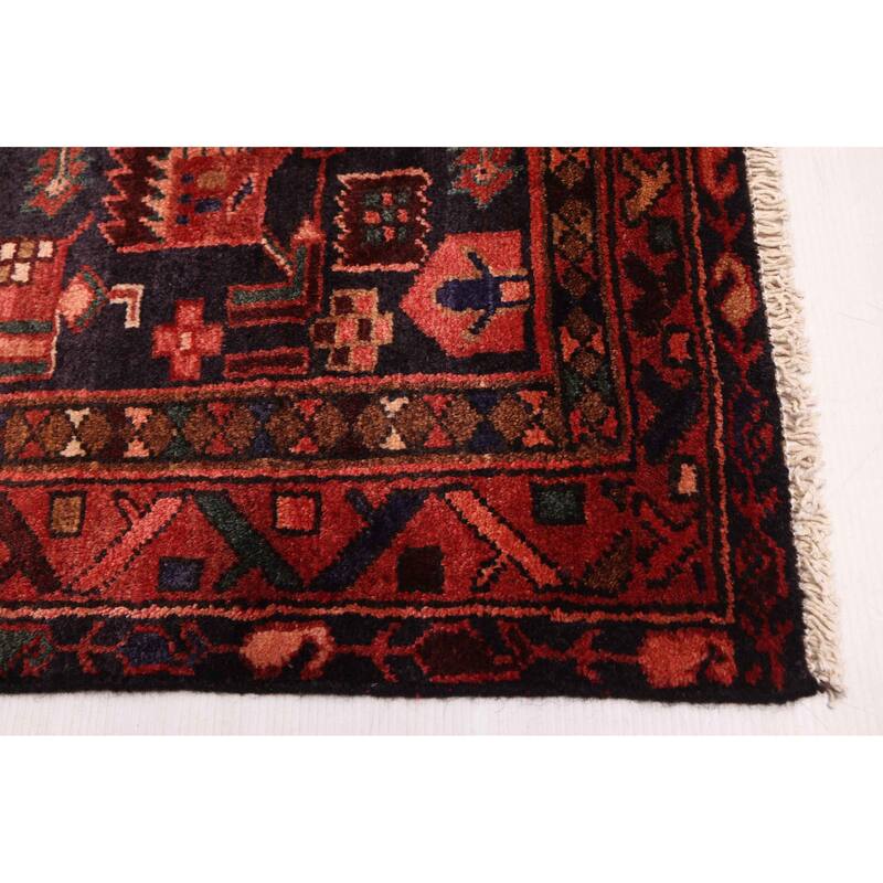 ECARPETGALLERY Hand-knotted Andelz Red Wool Rug - 3'6 x 9'10
