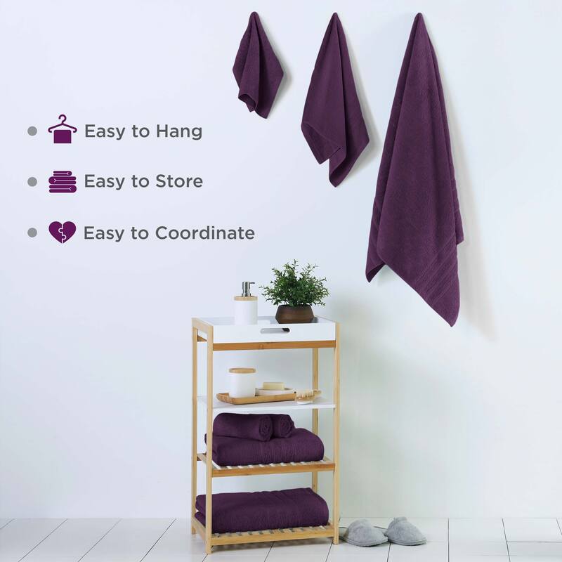 Martex Ultimate Performance Cotton Low-Lint Soft Absorbent Towel Set