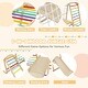 preview thumbnail 7 of 8, 6-in-1 Indoor Jungle Gym Kids Wooden Playground with Monkey Bars-Multicolor - Multicolor - 81" x 44" x 47"