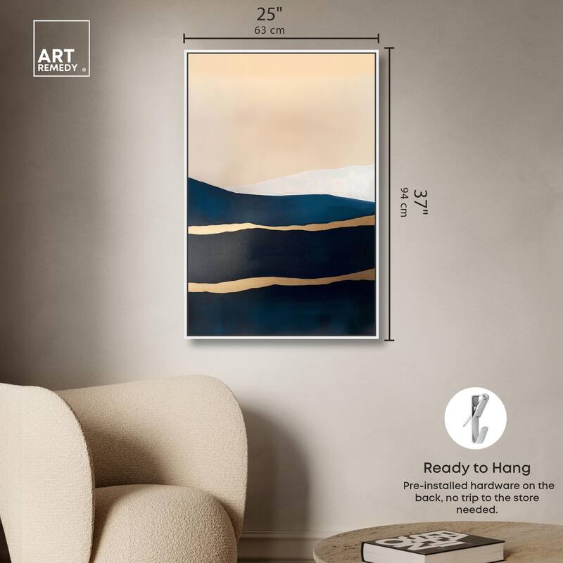 Golden Seam II Canvas by Art Remedy
