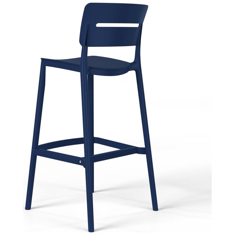 Frond and Form 29.5 Inch Outdoor Bar Stool (Set of 2)