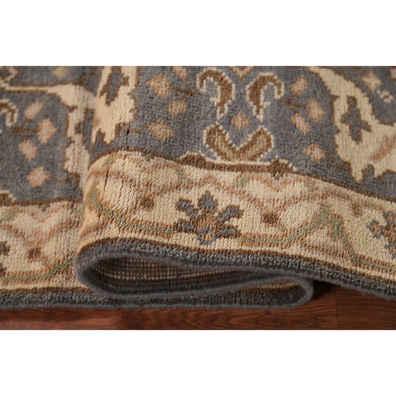 All-Over Oushak Indian Runner Rug Handmade Wool Carpet - 2'9" x 8'3"