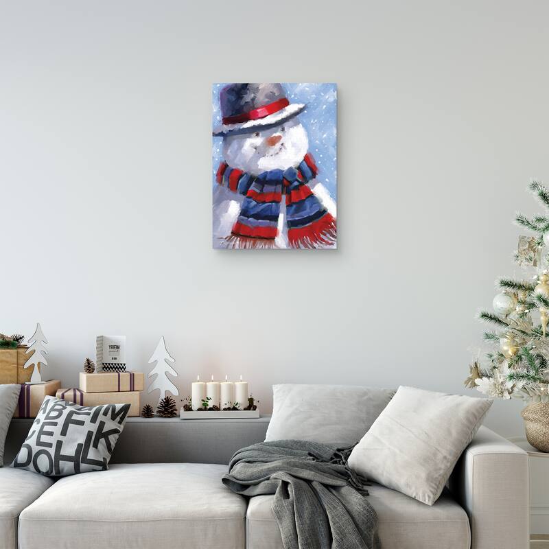 Snowman 13 by The Macneil Studio Canvas Art Print