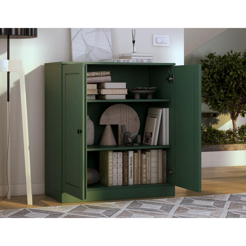 100% Solid Wood 3-shelf Bookcase with Optional Doors by Palace Imports