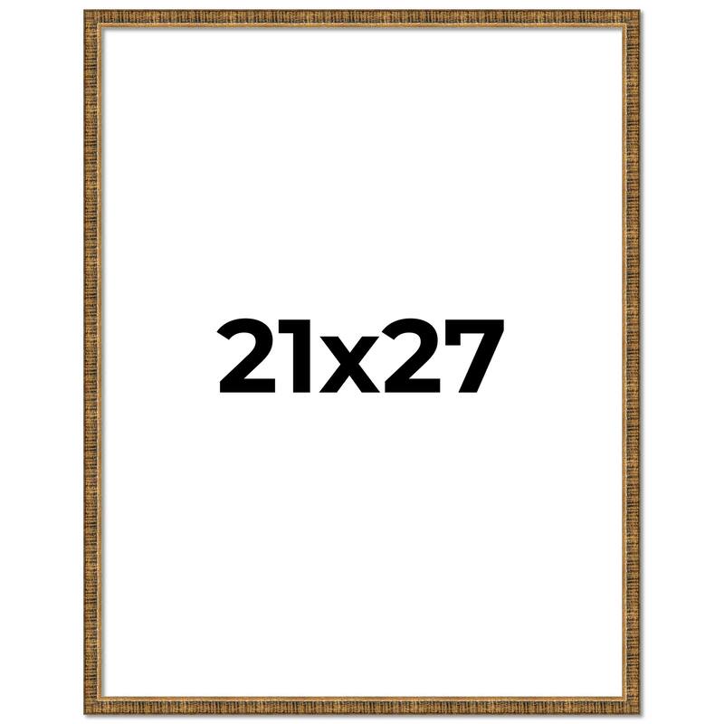 21x27 Frame Gold Solid Wood Picture Frame - Complete Modern Photo
