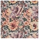 preview thumbnail 40 of 41, SAFAVIEH Handmade Blossom Benfje French Country Floral Wool Rug 6' Square - Blue/Purple