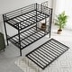 preview thumbnail 8 of 10, Twin Metal Bunk Bed with Trundle