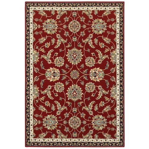 Gracewood Hollow Claude Floral Traditional Area Rug