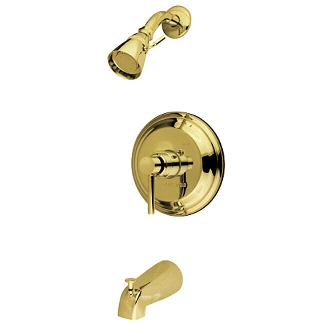 Kingston Brass Concord Tub and Shower Trim Package with 1.8 GPM - Polished Brass