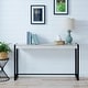 preview thumbnail 47 of 55, SEI Furniture Macen Modern Narrow Industrial Console Table