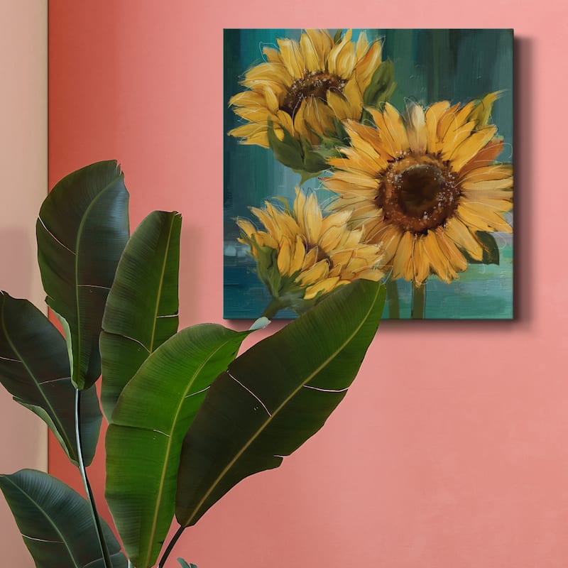 Sunflower I-Premium Gallery Wrapped Canvas - Ready to Hang